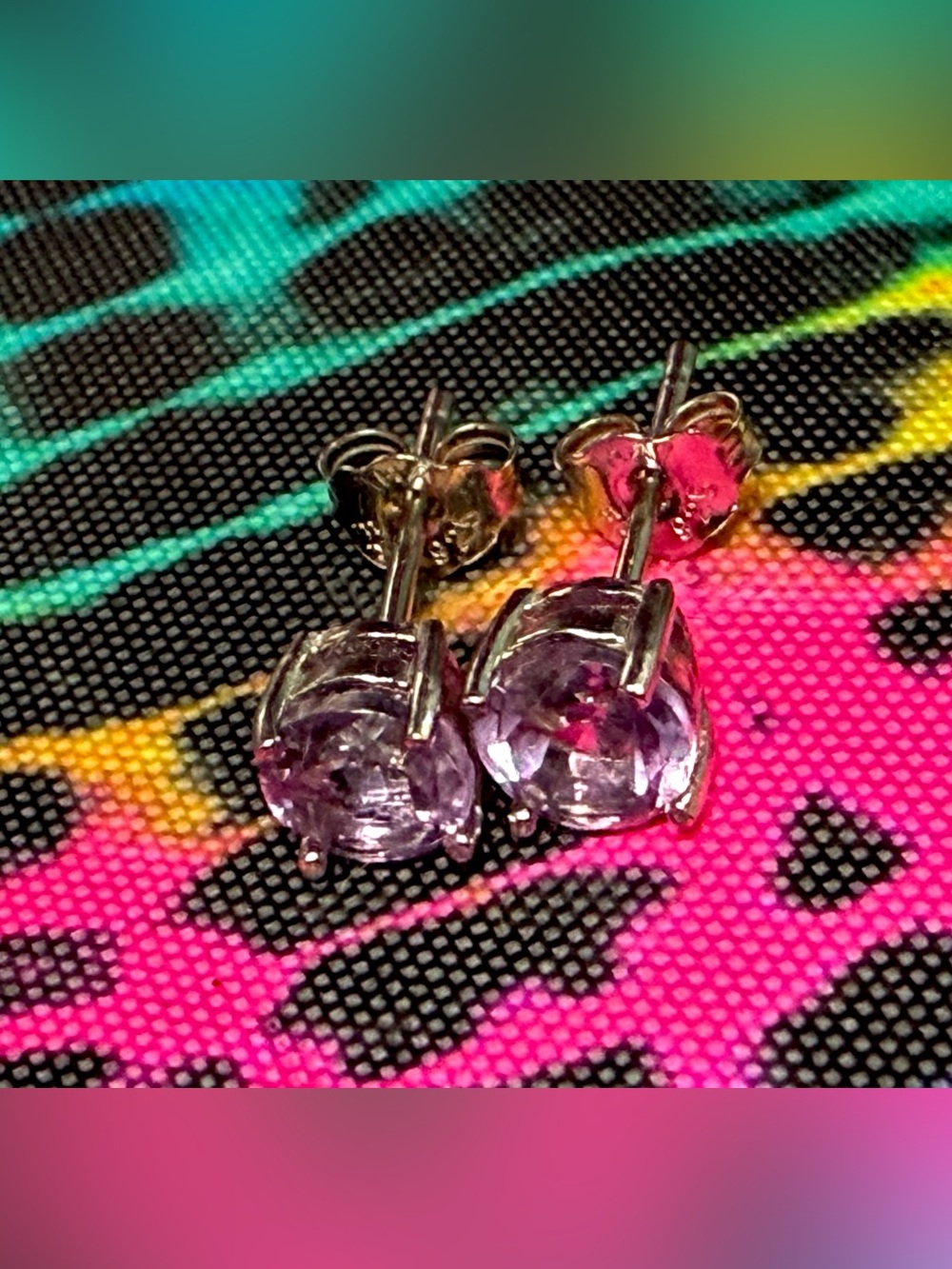🔥Natural Amethyst Sterling Silver Earrings